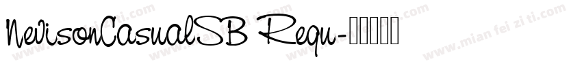 NevisonCasualSB Regu字体转换